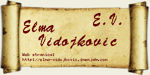 Elma Vidojković vizit kartica